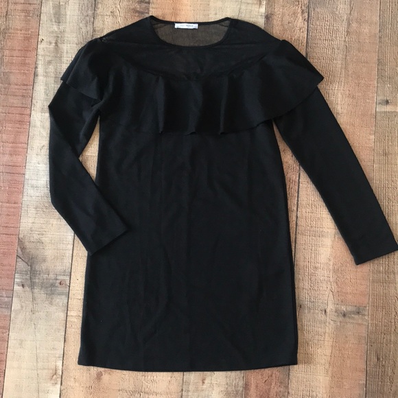Zara Dresses & Skirts - Sale✨New Zara Accent Long Sleeve Dress